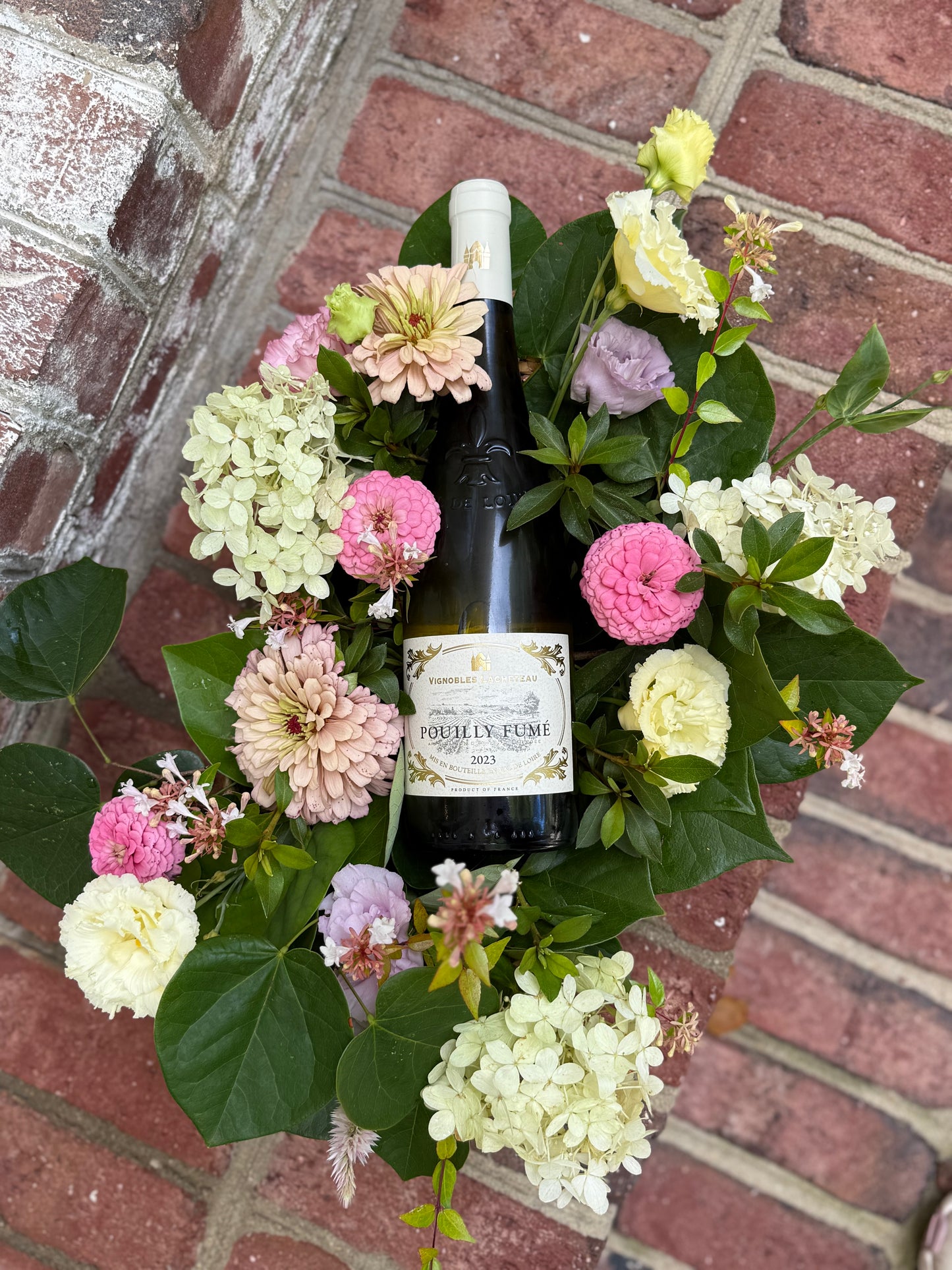 Champagne Flower Basket