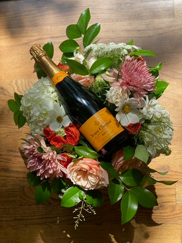 Champagne Floral Basket